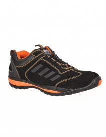 Lusum FW34 Safety Trainer - Black & Orange